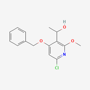 1-(4-(Benzyloxy)-6-chloro-2-methoxypyridin-3-yl)ethan-1-ol