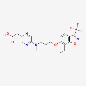 2-(5-(Methyl(3-(7-propyl-3-(trifluoromethyl)benzo[d]isoxazol-6-yloxy)propyl)amino)pyrazin-2-yl)acetic acid