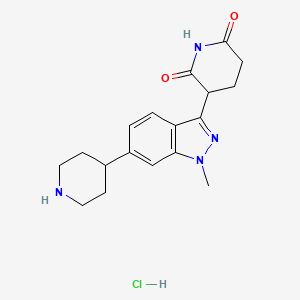 3-[1-Methyl-6-(4-piperidyl)indazol-3-YL]piperidine-2,6-dione hydrochloride