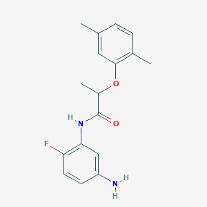 molecular formula C17H19FN2O2 B1391244 N-(5-氨基-2-氟苯基)-2-(2,5-二甲基苯氧基)丙酰胺 CAS No. 1020056-80-7