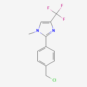 2-[4-(Chloromethyl)phenyl]-1-methyl-4-(trifluoromethyl)imidazole