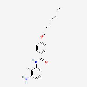 B1391252 N-(3-Amino-2-methylphenyl)-4-(heptyloxy)benzamide CAS No. 1020056-58-9