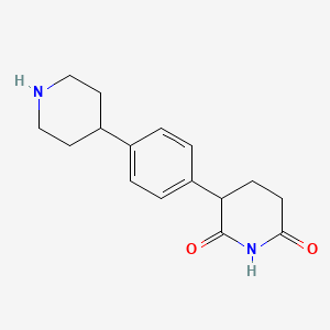 3-(4-(Piperidin-4-yl)phenyl)piperidine-2,6-dione