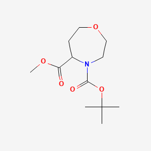 O4-Tert-butyl O5-methyl 1,4-oxazepane-4,5-dicarboxylate