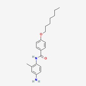 molecular formula C21H28N2O2 B1391254 N-(4-Amino-2-methylphenyl)-4-(heptyloxy)benzamide CAS No. 1020057-85-5
