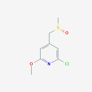 (rac)-2-Chloro-6-methoxy-4-[(methylsulfinyl)methyl]pyridine