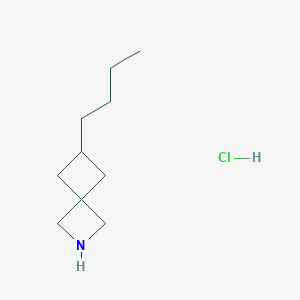 molecular formula C10H20ClN B13912583 6-Butyl-2-azaspiro[3.3]heptane hydrochloride 