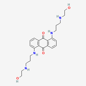 molecular formula C24H32N4O4 B13912615 1,5-Bis[3-(2-hydroxyethylamino)propylamino]anthracene-9,10-dione 