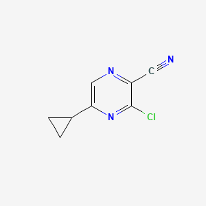 3-Chloro-5-cyclopropylpyrazine-2-carbonitrile