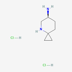 molecular formula C7H16Cl2N2 B13912637 (6S)-4-azaspiro[2.5]octan-6-amine;dihydrochloride 