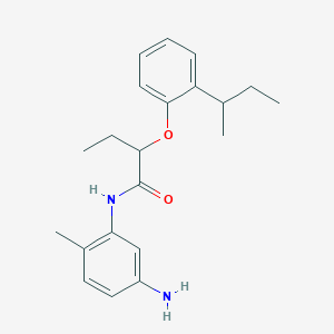 B1391265 N-(5-Amino-2-methylphenyl)-2-[2-(sec-butyl)-phenoxy]butanamide CAS No. 1020055-00-8