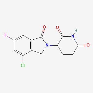 3-(4-Chloro-6-iodo-1-oxoisoindolin-2-yl)piperidine-2,6-dione