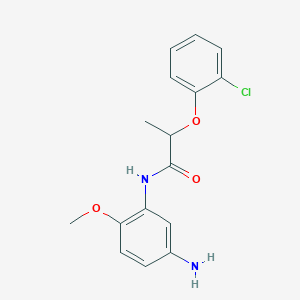 molecular formula C16H17ClN2O3 B1391267 N-(5-氨基-2-甲氧基苯基)-2-(2-氯苯氧基)-丙酰胺 CAS No. 1020055-19-9