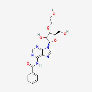 molecular formula C20H23N5O6 B13912678 N-[9-[(2R,3R,4S,5R)-3-hydroxy-5-(hydroxymethyl)-4-(2-methoxyethoxy)oxolan-2-yl]purin-6-yl]benzamide 