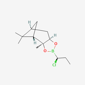 molecular formula C13H22BClO2 B13912705 (1S,2S,6R,8S)-4-[(1S)-1-chloropropyl]-2,9,9-trimethyl-3,5-dioxa-4-boratricyclo[6.1.1.02,6]decane 