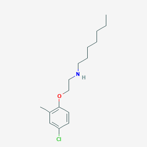 molecular formula C16H26ClNO B1391271 N-[2-(4-氯-2-甲基苯氧基)乙基]-1-庚胺 CAS No. 138323-83-8