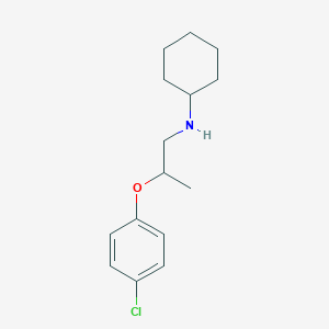 molecular formula C15H22ClNO B1391273 N-[2-(4-Chlorophenoxy)propyl]cyclohexanamine CAS No. 1040680-71-4