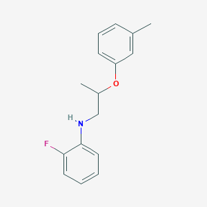 molecular formula C16H18FNO B1391274 2-氟-N-[2-(3-甲基苯氧基)丙基]苯胺 CAS No. 1040685-82-2