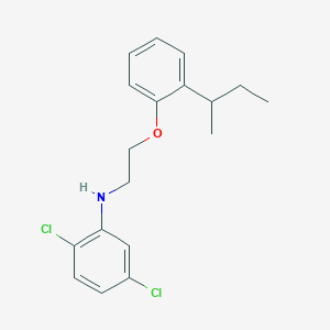 molecular formula C18H21Cl2NO B1391276 N-{2-[2-(叔丁基)苯氧基]乙基}-2,5-二氯苯胺 CAS No. 1040683-62-2