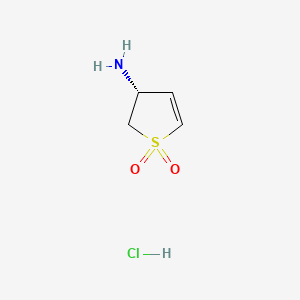 (3R)-1,1-dioxo-2,3-dihydrothiophen-3-amine;hydrochloride