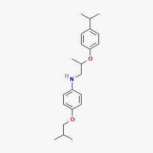 B1391278 4-Isobutoxy-N-[2-(4-isopropylphenoxy)propyl]-aniline CAS No. 1040688-23-0