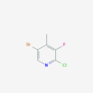 5-Bromo-2-chloro-3-fluoro-4-methylpyridine