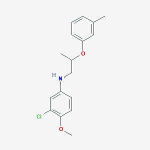 molecular formula C17H20ClNO2 B1391279 3-Chloro-4-methoxy-N-[2-(3-methylphenoxy)propyl]-aniline CAS No. 1040685-61-7