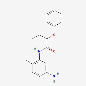 molecular formula C17H20N2O2 B1391282 N-(5-氨基-2-甲基苯基)-2-苯氧基丁酰胺 CAS No. 1020723-53-8
