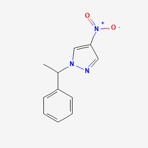 molecular formula C11H11N3O2 B13912829 4-Nitro-1-(1-phenylethyl)-1H-pyrazole CAS No. 1240569-60-1