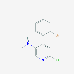 4-(2-Bromophenyl)-6-chloro-N-methylpyridin-3-amine