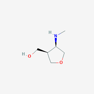 molecular formula C6H13NO2 B13912847 [cis-4-(Methylamino)tetrahydrofuran-3-YL]methanol 