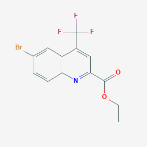 Ethyl 6-bromo-4-(trifluoromethyl)quinoline-2-carboxylate