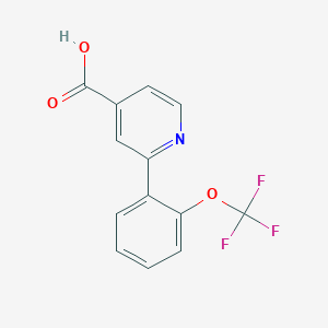 2-(2-Trifluoromethoxyphenyl)isonicotinic acid