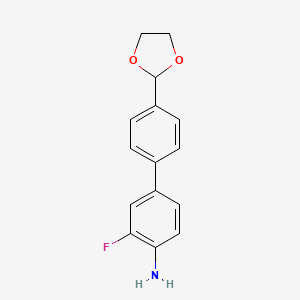 4'-(1,3-Dioxolan-2-yl)-3-fluoro[1,1'-biphenyl]-4-amine