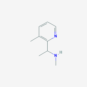 molecular formula C9H14N2 B13912925 Methyl[1-(3-methylpyridin-2-yl)ethyl]amine CAS No. 1247608-81-6