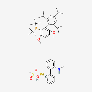 Methanesulfonato(Di-tert-butyl(2',4',6'-triisopropyl-3,6-dimethoxybiphenyl-2-yl)phosphine)(2'-methylamino-1,1'-biphenyl-2-yl)palladium(II)