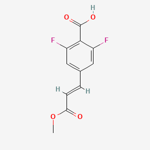 2,6-difluoro-4-[(E)-3-methoxy-3-oxo-prop-1-enyl]benzoic acid