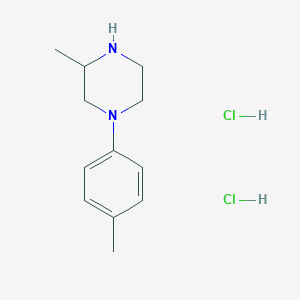 molecular formula C12H20Cl2N2 B1391297 3-Methyl-1-(4-methylphenyl)piperazine;dihydrochloride CAS No. 1185296-78-9