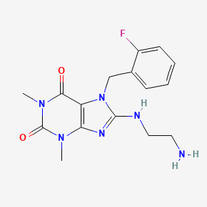 8-(2-Amino-ethylamino)-7-(2-fluoro-benzyl)-1,3-dimethyl-3,7-dihydro-purine-2,6-dione