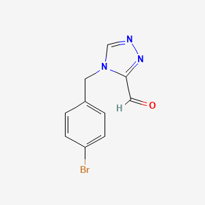 4-[(4-Bromophenyl)methyl]-1,2,4-triazole-3-carbaldehyde