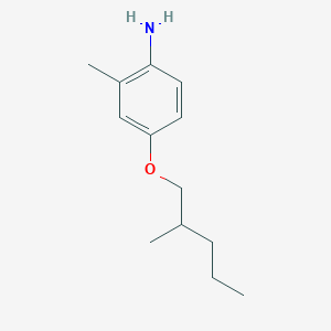 molecular formula C13H21NO B1391301 2-Methyl-4-[(2-methylpentyl)oxy]aniline CAS No. 946785-92-8