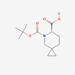 molecular formula C13H21NO4 B13913014 (6S)-5-Tert-butoxycarbonyl-5-azaspiro[2.5]octane-6-carboxylic acid 