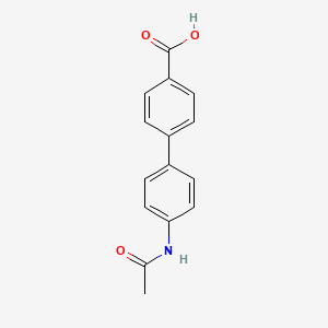 molecular formula C15H13NO3 B13913027 4'-(Acetylamino)[1,1'-biphenyl]-4-carboxylic acid 