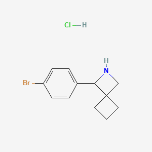 3-(4-Bromophenyl)-2-azaspiro[3.3]heptane;hydrochloride