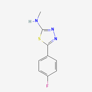 5-(4-fluorophenyl)-N-methyl-1,3,4-thiadiazol-2-amine