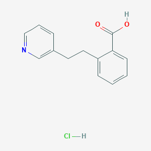 B1391308 2-(2-Pyridin-3-ylethyl)benzoic acid hydrochloride CAS No. 1185303-88-1