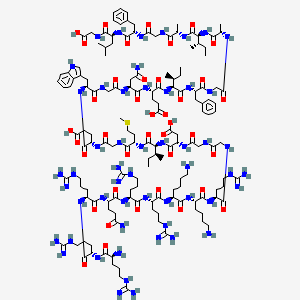 molecular formula C149H243N53O39S B13913080 TAT-HA2 Fusion Peptide 