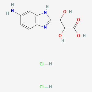 B1391309 3-(5-Amino-1H-benzoimidazol-2-YL)-2,3-dihydroxy-propionic acid dihydrochloride CAS No. 1158752-05-6