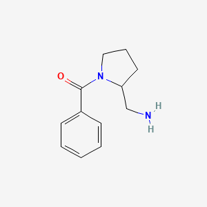 molecular formula C12H16N2O B13913096 [2-(Aminomethyl)pyrrolidin-1-yl]-phenylmethanone 