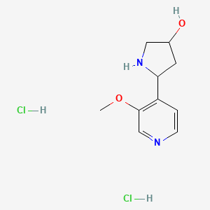 5-(3-Methoxy-4-pyridyl)pyrrolidin-3-ol;dihydrochloride